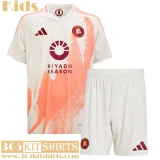 Football Shirts AS Roma Away Kids 2024 2025