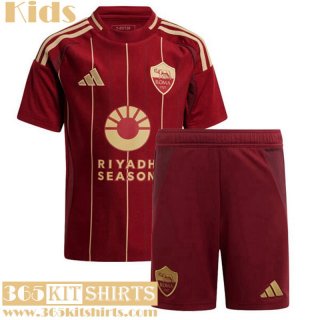 Football Shirts AS Roma Home Kids 2024 2025