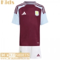 Football Shirts Aston Villa Home Kids 2024 2025