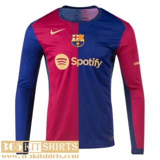 Football Shirts Barcelona Home Mens Long Sleeve 2024 2025