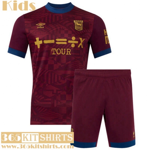 Football Shirts Ipswich Town Away Kids 2024 2025