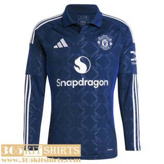 Football Shirts Manchester United Away Mens Long Sleeve 2024 2025