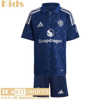 Football Shirts Manchester United Away Kids 2024 2025