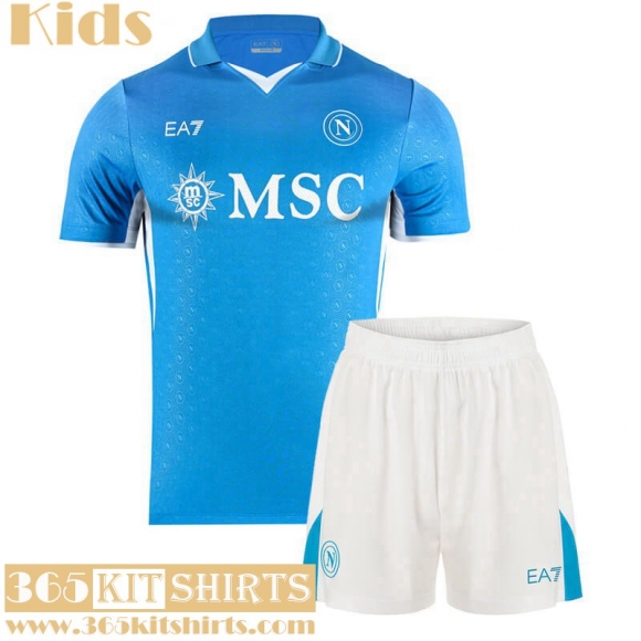 Football Shirts Napoli Home Kids 2024 2025