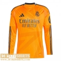 Football Shirts Real Madrid Away Mens Long Sleeve 2024 2025