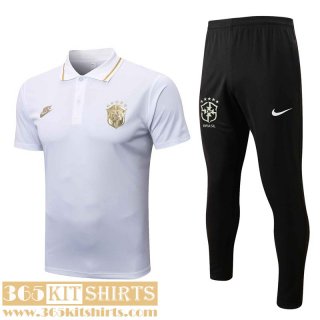 Polo Shirt Brazil White Mens 2022 2023 PL610