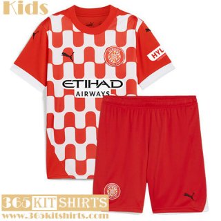 Football Shirts Girona Home Kids 2024 2025