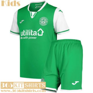 Football Shirts Hibernian Home Kids 2024 2025