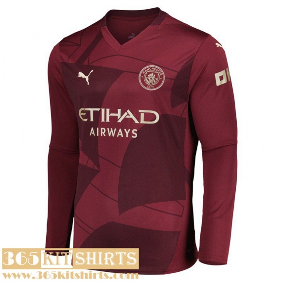 Football Shirts Manchester City Third Mens Long Sleeve 2024 2025