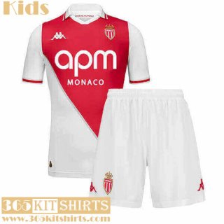 Football Shirts AS Monaco Home Kids 2024 2025