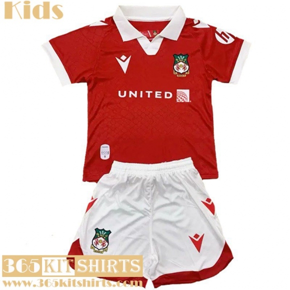 Football Shirts Wrexham Home Kids 2024 2025