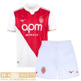 Football Shirts AS Monaco Home Kids 25 26